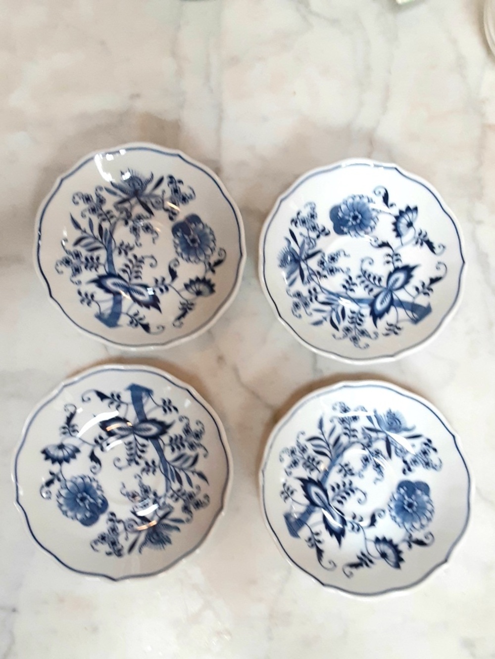 Blue Danube Saucer Plates